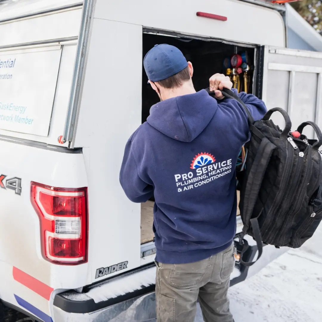 Pro Service Mechanical AC installation in Saskatoon