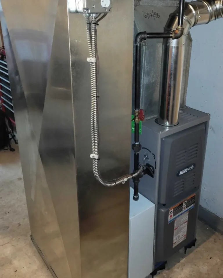 Furnace in house basement, turned off for the Spriing